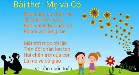 Tranh Minh Họa Bài Thơ Mẹ Và Cô