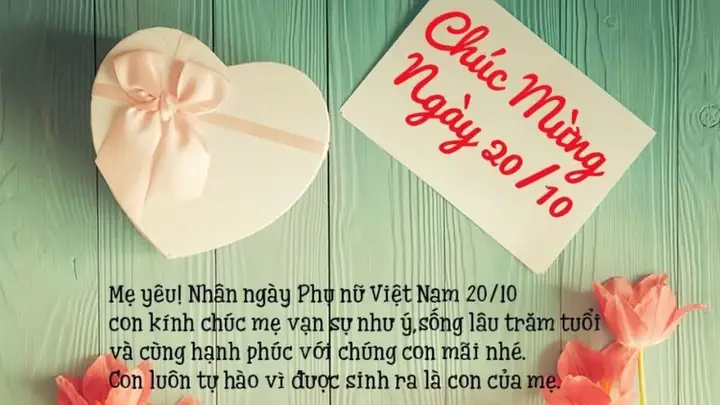 Ảnh 20/10 Chúc Mừng Mẹ Đầy Ý Nghĩa