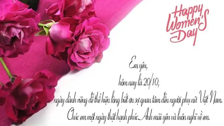 Ảnh 20/10 Chúc Vợ Yêu Nhân Ngày Phụ Nữ Việt Nam