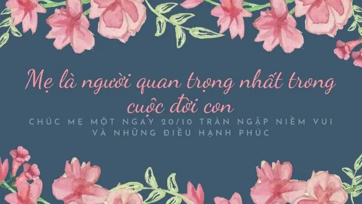 Ảnh 20/10 Chúc Mừng Mẹ Đầy Ý Nghĩa