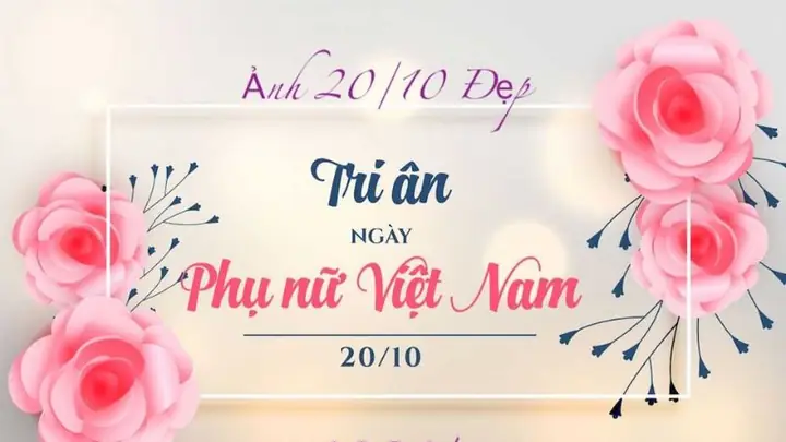 Hình Ảnh Ngày Phụ Nữ Việt Nam 20/10 Ý Nghĩa Đơn Giản