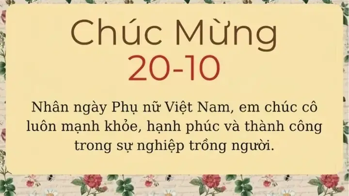 Ảnh 20/10 Chúc Mừng Cô Giáo