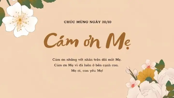 Ảnh 20/10 Chúc Mừng Mẹ Đầy Ý Nghĩa
