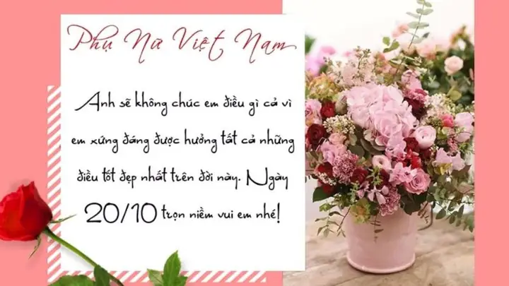 Ảnh 20/10 Chúc Vợ Yêu Nhân Ngày Phụ Nữ Việt Nam