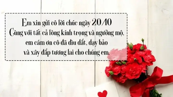 Ảnh 20/10 Chúc Mừng Cô Giáo