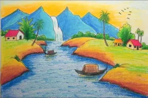 Top 299+ Mẫu Vẽ Tranh Phong Cảnh Đẹp Nhất 2026 - Artnam