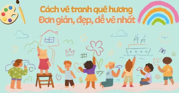 Cách Vẽ Tranh Phong Cảnh Quê Hương Đơn Giản, Đẹp Kèm Tranh Mẫu ...