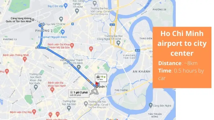 Distance From Ho Chi Minh Airport To The City Centre Distance From Ho Chi Minh Airport To The City Centre