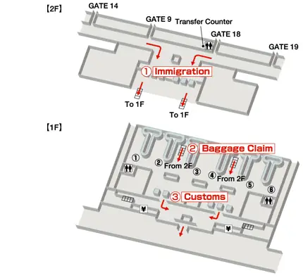 Ho Chi Minh City Airport Terminal Map With Immigration & Visa Counter Where You Pick Up Your Visa On Arrival