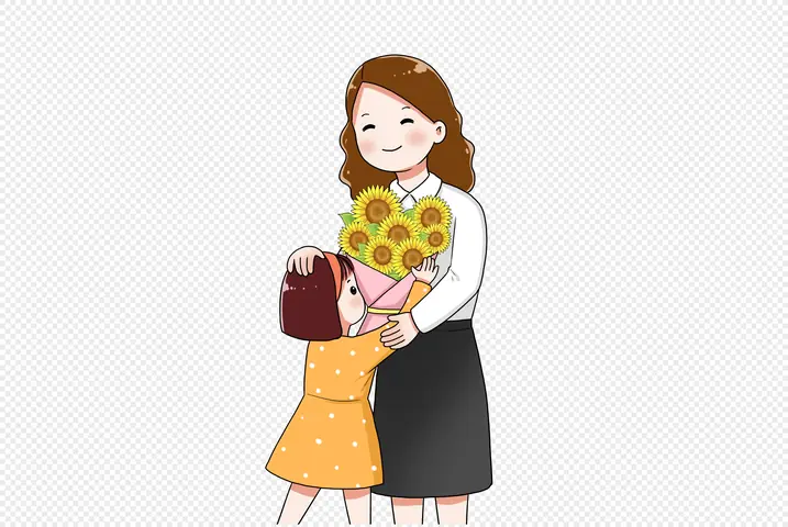 Hình Ảnh Cho Vẽ Học Sinh Tặng Hoa Cho Cô Giáo Anime: