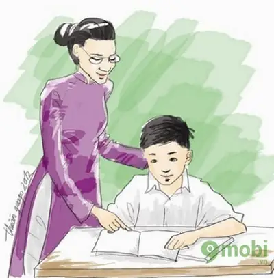 Hình Ảnh Cho Vẽ Học Sinh Tặng Hoa Cho Cô Giáo Anime: