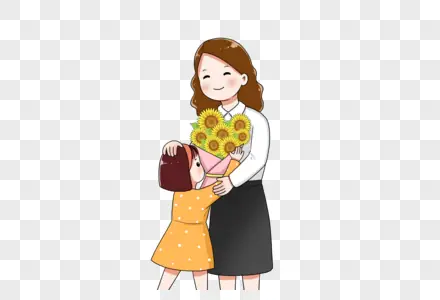 Hình Ảnh Cho Vẽ Học Sinh Tặng Hoa Cho Cô Giáo Anime: