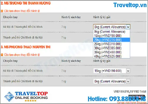Hướng Dẫn Mua Thêm Gói Hành Lý Ký Gửi Của Jetstar