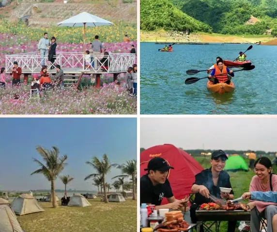 Các Hoạt Động Vui Chơi, Giải Trí, Cắm Trại, Picnic Tại Bãi Đá Sông Hồng