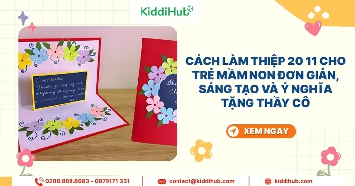 Cách Làm Thiệp 20/11 Cho Trẻ Mầm Non Đơn Giản, Sáng Tạo Và Ý ...