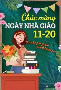 Mẫu Thiệp Chúc Mừng Ngày Nhà Giáo Việt Nam Đẹp Nhất 2023