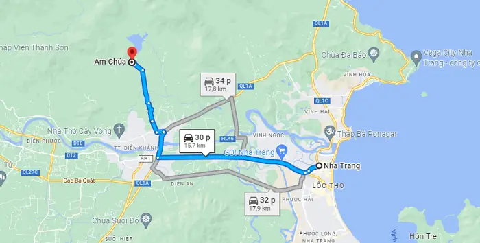 Cách Di Chuyển Đến Khu Di Tích Am Chúa