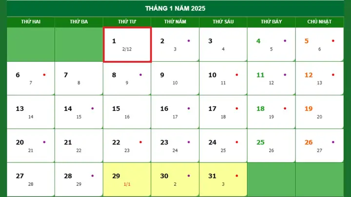Lịch Nghỉ Tết Nhà Nước Dương Lịch 2025 Lịch Nghỉ Tết Nhà Nước Dương Lịch 2025
