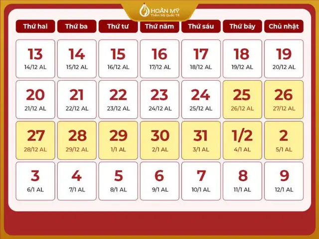 Quy Đổi Ngày Âm Lịch Sang Ngày Dương Lịch Bắt Đầu Nghỉ (giao Thừa) Quy Đổi Ngày Âm Lịch Sang Ngày Dương Lịch Bắt Đầu Nghỉ (giao Thừa)