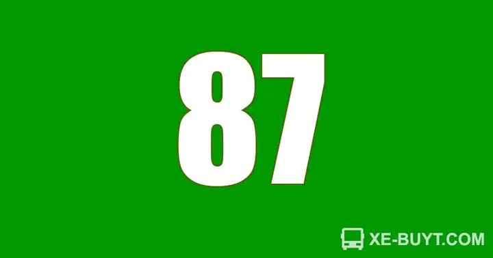 Lịch trình xe bus 87 Hà Nội giờ chạy và giá vé mới