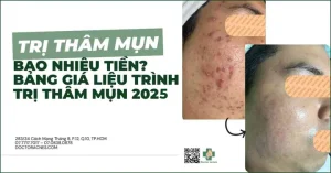Trị Thâm Mụn Bao Nhiêu Tiền? Bảng Giá Liệu Trình Trị Thâm Mụn 2025