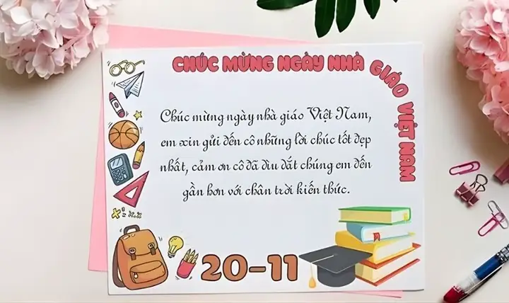 Lời Cảm Ơn Thầy Cô 20/11 Đăng Báo Tường, Tập San