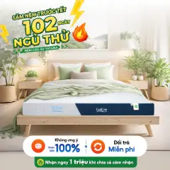 Nệm Cao Su Than Hoạt Tính Tatana Cool Grey Êm Ái, Hàng Chất Lượng Cao