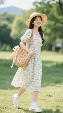 Đầm Babydoll Dáng Suông Họa Tiết Hoa Nhí Đầm Babydoll Dáng Suông Họa Tiết Hoa Nhí