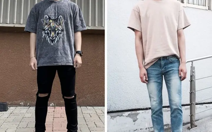 Quần Jean Dài Mix Cùng Áo Sơ Mi/áo Thun Quần Jean Dài Mix Cùng Áo Sơ Mi/áo Thun
