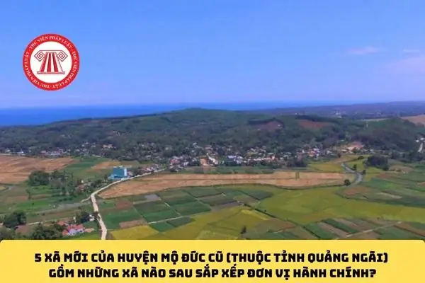 Xã Mới Của Huyện Mộ Đức Cũ (thuộc Tỉnh Quảng Ngãi) Gồm Những Xã Nào Sau Sắp Xếp Đơn Vị Hành Chính?