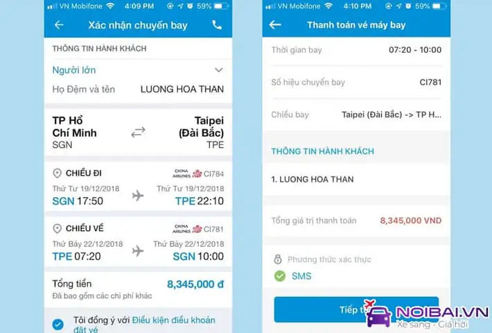 Mua Vé Máy Bay Điện Tử