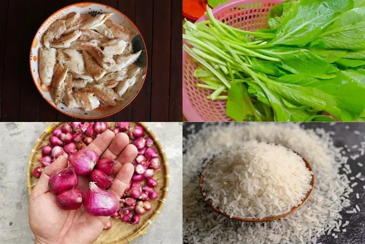 Cháo Cá Rô Đồng Và Rau Cải Ngọt Cháo Cá Rô Đồng Và Rau Cải Ngọt