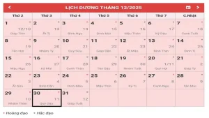 Ngày 11 Tháng 11 Âm Lịch 2025 Là Ngày Bao Nhiêu Dương Lịch?