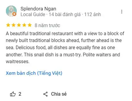 Tổng Hợp Đánh Giá Về Nhà Hàng Cổ Ngư