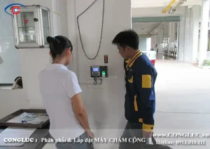 Một Số Hình Ảnh Lắp Máy Chấm Công Được Ghi Nhận Tại Nhà Hàng Gạo Đỏ Hải Phòng