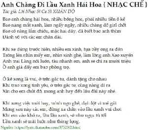 Tổng Hợp Những Bài Nhạc Chế Hài Hước Và Bá Đạo Nhất Hiện Nay