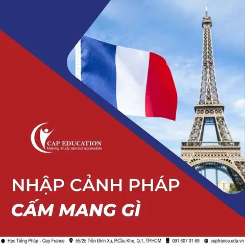 Nhập Cảnh Pháp Cấm Mang Gì ? Cap France