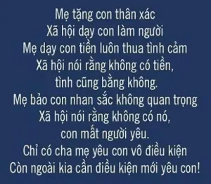 Những Stt, Lời Nói, Bài Thơ Hay, Cảm Động Nói Về Cha Mẹ