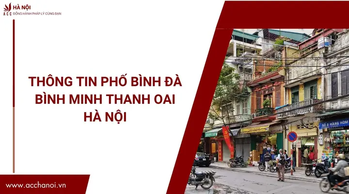 Thông Tin Phố Bình Đà Bình Minh Thanh Oai Hà Nội Thông Tin Phố Bình Đà Bình Minh Thanh Oai Hà Nội