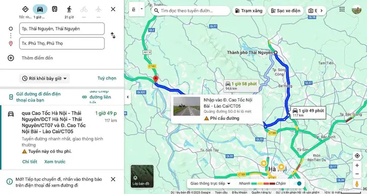 Thái Nguyên Cách Phú Thá» Chính Xác Bao Nhiêu Km?
