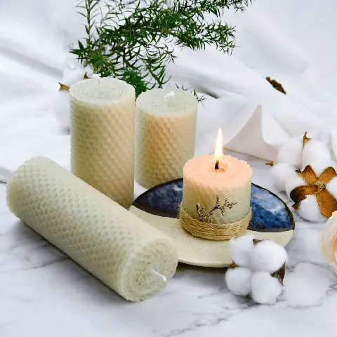 Nến Thơm Handmade Từ Sáp Ong Tự Nhiên