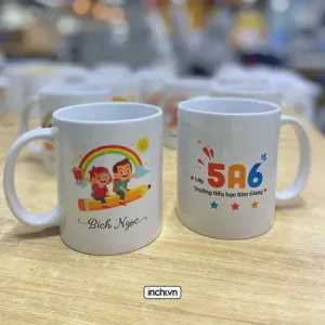 Cốc Sứ In Hình Ảnh Lớp Hoặc Câu Slogan Dễ Thương