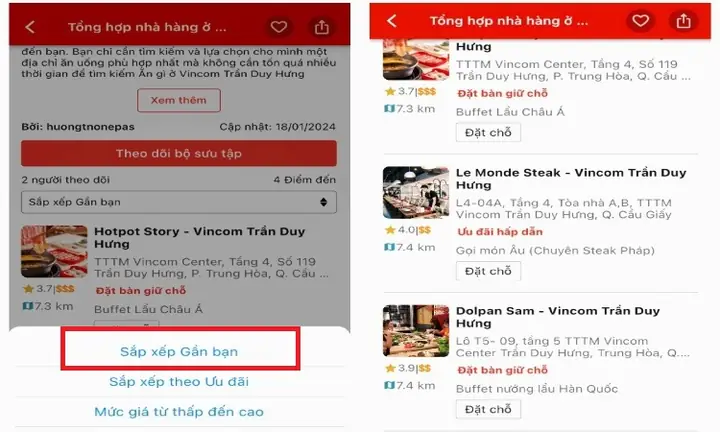 Dễ Dàng Tìm Được Nhà Hàng Gần Bạn Nhất Ở Khu Vực Trung Hòa Cầu Giấy