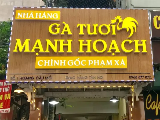 Chuỗi Nhà Hàng Gà Mạnh Hoạch