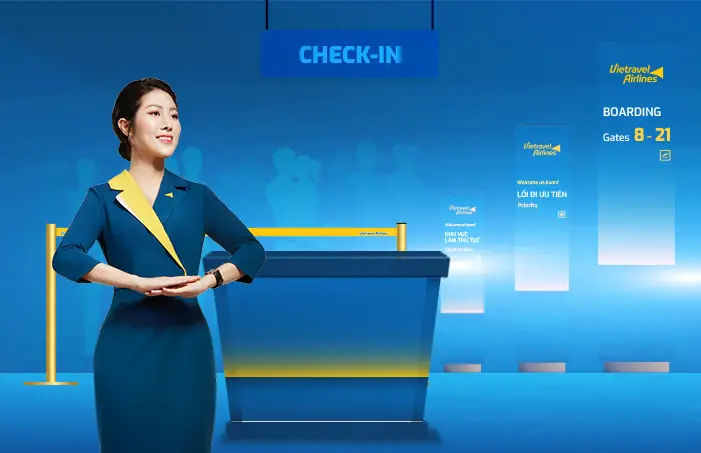 Làm Thủ Tục Lên Máy Bay - Vietravel Airlines - Open Your World Làm Thủ Tục Lên Máy Bay - Vietravel Airlines - Open Your World