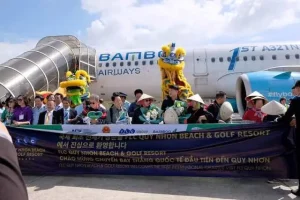 Sân Bay Phù Cát Đón Chuyến Bay Quốc Tế Đầu Tiên
