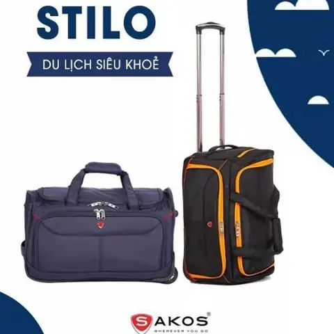 Túi Du Lịch Cần Kéo Sakos Cao Cấp Chính Hãng