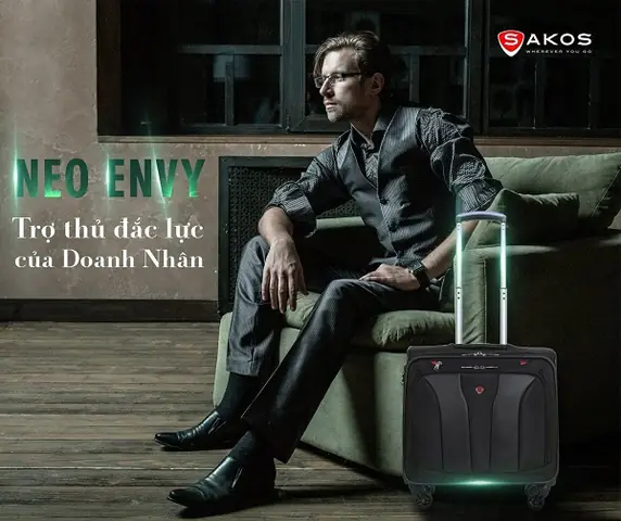 Vali Kéo Sakos Chính Hãng, Vali Doanh Nhân