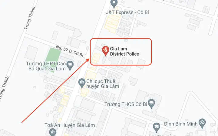 Địa Chỉ Và Số Điện Thoại Công An Huyện Gia Lâm (hà Nội)