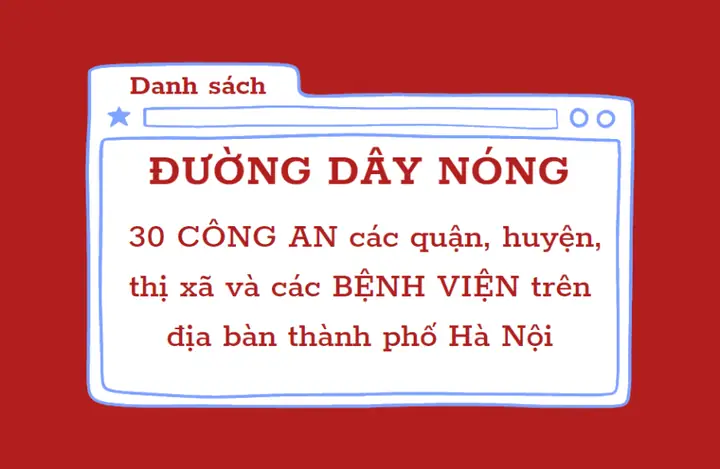 Đường Dây Nóng Của 30 Công An Các Quận, Huyện, Thị Xã Và Các ...